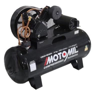 Imagem de Compressor 20 Pés 5Hp 200L 2 Pistões com Motor Trifásico Cmav-20/200
