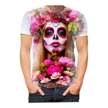 Imagem de Camisa Camiseta Catrina Caveira Mexicana Tatuagem Hd 03 - Estilo Krake