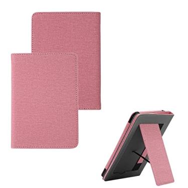 Imagem de Capa de tecido para Kindle Paperwhite 10º 2018, Paperwhite 5º 6º 7º antes de 2018 - Capa vertical durável resistente a arranhões com compartimento para cartão e alça de mão