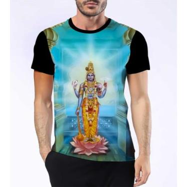 Imagem de Camiseta Camisa Vishnu Deus Hindu Sustentação Universo Hd 3 - Dias No