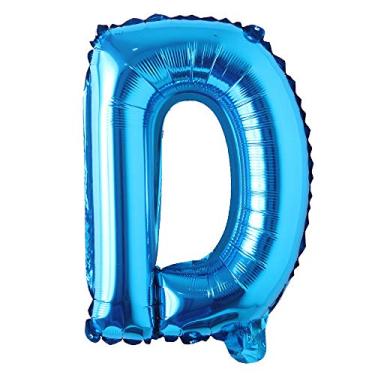 Imagem de Balões de festa de aniversário azul de 101,6 cm, decorações de casamento, alfabeto, letras de hélio, balões de hélio, suprimentos para chá de bebê (101,6 cm, azul puro)