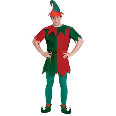 Imagem de Rubie's Túnica masculina de elfo, Verde, tamanho nico