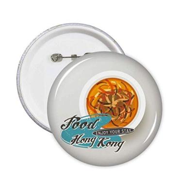 Imagem de Hong Kong – Sopa de barbatana de tubarão falso, broches da China, emblema, acessório, decoração, 5 peças