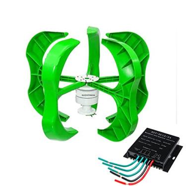 Imagem de Gerador de turbina eólica de 8000w eficiente de 8000w+5 lâminas de energia de vento livre de energia 12V /24V /48V para lâmpadas de rua em casa (com controlador),12v