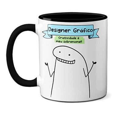 Imagem de Caneca Designer Gráfico Chega De Fazer Alteração No Logotipo (Preta)