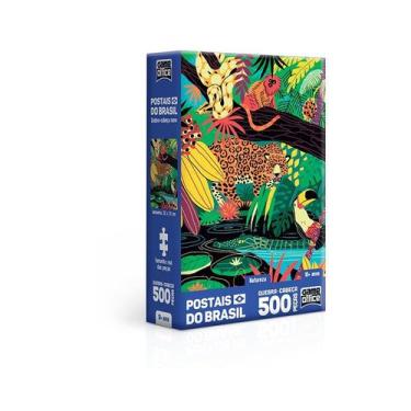 Quebra-Cabeça Natureza 50 Pçs 1299 - Carlu Brinquedos em Promoção na  Americanas