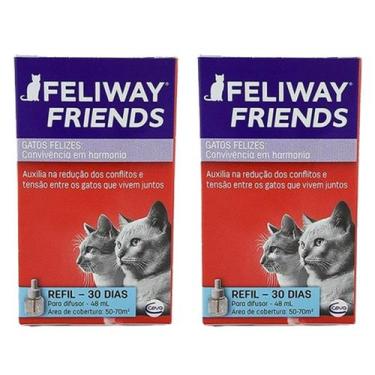 Imagem de Feliway Friends Refil 48ml Ceva Comportamental Gatos - Kit 2 Unidades