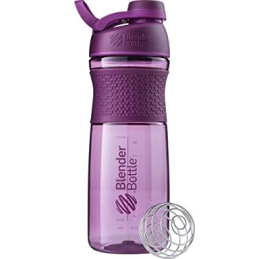Imagem de Coqueteleira BlenderBottle SportMixer perfeita para shakes de proteína e pré-treino, 800 ml, ameixa