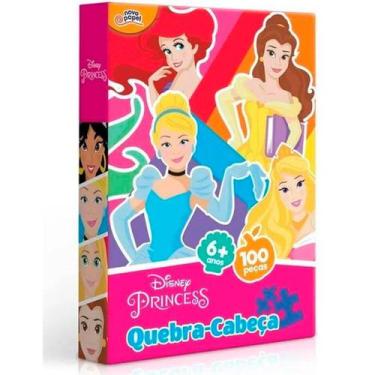 Imagem de Quebra Cabeças - Disney Princesas - 100 Peças - Toyster