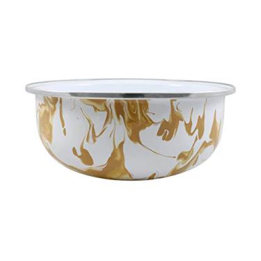 Imagem de Ewel Marmorizada Tigela Bojuda Esmaltada, Marrom, 2250 ml, 235 x 93 mm