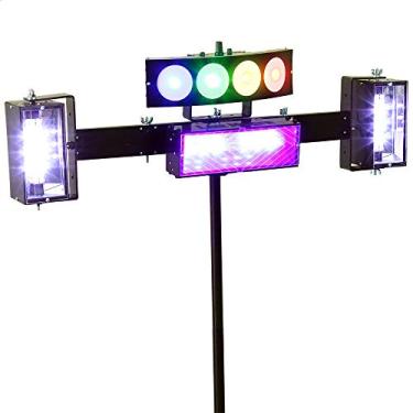 Imagem de Kit Iluminação para Festa Anos 60,70 e 80 + Tripé - Deltrônica