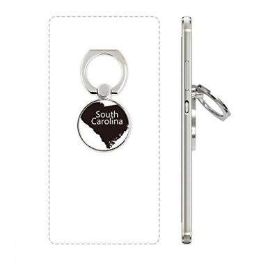 Imagem de Suporte de anel de telefone South Outline Map America USA suporte de alça ajustável