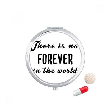 Imagem de Caixa de armazenamento de remédios com citação No Forever in The World