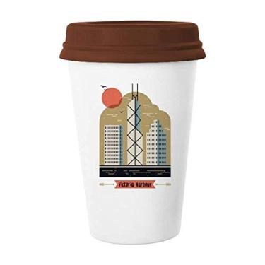Imagem de Caneca de cerâmica Hong Kong Victoria Harbour Copo de café Copo de cerâmica