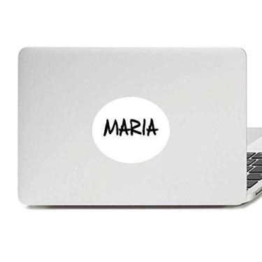 Imagem de Adesivo de notebook com emblema de vinil Maria especial de caligrafia nome inglês Maria