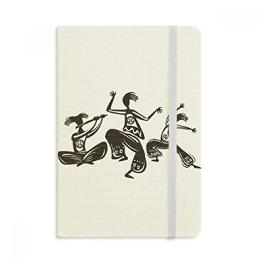 Imagem de Caderno mexicano com capa dura de tecido oficial para pessoas de dança do México Totems