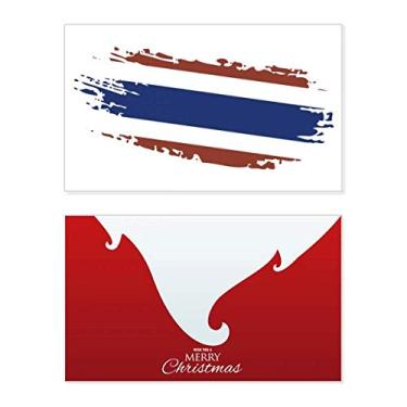 Imagem de Bangkok tailandês Bandeira da Tailândia Ilustração Arte Feriado Feliz Natal Cartão de parabéns Mensagem de Natal