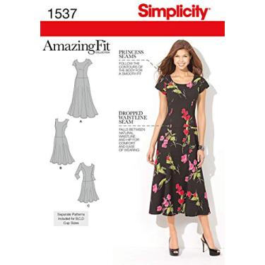 Imagem de Simplicity 1537 Padrão de costura de vestido feminino com ajuste incrível, tamanhos 10-18
