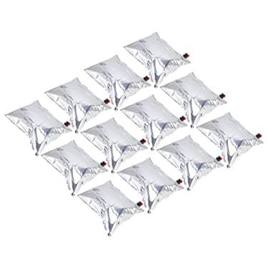 Imagem de Recipiente de armazenamento de água, bolsa de água de emergência dobrável para preservação de calor com recipiente de água da torneira para acampamento ao ar livre, 12 peças