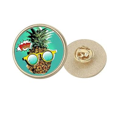 Imagem de American Coc Style Pinfruit Round Metal Dourado Broche Clip, Medium, não aplicar