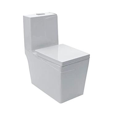 Imagem de Pingoo.Casa, Vaso Sanitário Monobloco, Porcelana, Esmaltado, Topázio, Branco