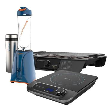 Imagem de Kit Cadence Churrasqueira - Cooktop e Blender Zoop Sport