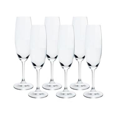 Imagem de Conjunto de Taças para Champanhe Bohemia Anna 220 ml em Cristal Ecológico – 6 Peças