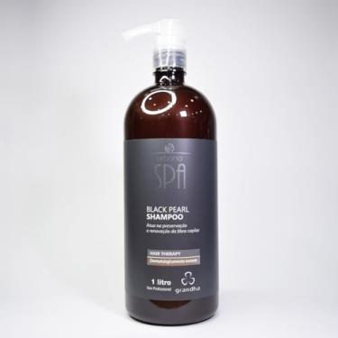 Imagem de Shampoo Grandha Para Renovação da Fibra Capilar Urbano Spa Black Black Pearl 1L Limpeza Suave e Hidratante
