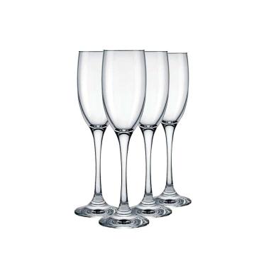 Imagem de Conjunto Taças Imperatriz 4 Unidades 190 ml Ideal Para Espumantes Vidro Nadir
