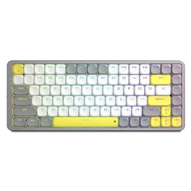 Imagem de Redragon TL84: o teclado mecânico sem fio RGB que atende a todas as suas necessidades (TL84 Blue Switch, White Gray, RGB, Hot-Swap, [Wired, BT, 2.4GHz])