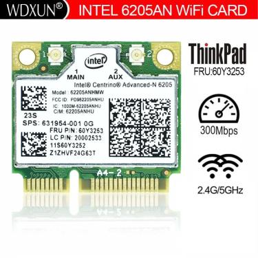 Imagem de Intel-placa de rede sem fio para thinkpad x220  x230  l420  l520  intel 6205an centrino avançado-n