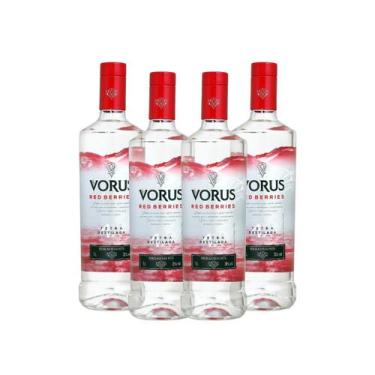 Imagem de Vodka Vorus Frutas Vermelhas 1L - Sabor Red Berries - Salton