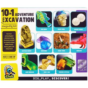 Imagem de Anker Play Products Kit de escavação de tesouro Fossil Adventures 10 em 1