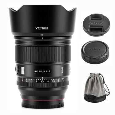 Imagem de VILTROX Lente de câmera de foco automático F1.2 f/1.2 E PRO APS-C de 27 mm para câmera Sony E Mount ZV-E10 FX30 FX3 a7C a7Ⅱ a7RⅡ a7SⅡ a7SLL/A, a7LL/A, a7RLL/A, a7LL/A, a7RLL/A, a9 A1 A7RLL/A,