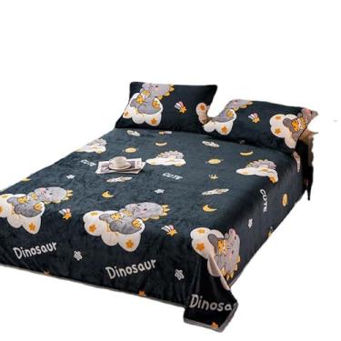 Imagem de GERRIT Cobertores leves de lã de flanela para sofá, sofá, cama, cobertor de microfibra super macio e aconchegante, cobertor macio e sólido (100 x 150 cm, pequeno dinossauro)