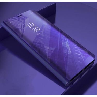 Imagem de Capa espelhada flip para Samsung Galaxy S20 FE S10 S9 S8 Plus Ultra S10E S7 Edge S6 Note 20 10 9 8 5 Lite 5G Capa de telefone, roxa, para S10 Lite 2020