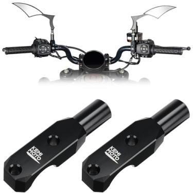 Imagem de KEMIMOTO Suporte adaptador de espelho de guidão de motocicleta de 8 mm, suporte de espelho retrovisor de alumínio compatível com Sportster S 1250
