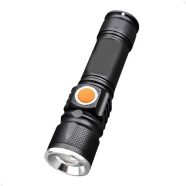 Imagem de Mini Lanterna Tatica Led Recarregavel USB 3 Modos Super Potente Militar Longo Alcance Mundo Compras
