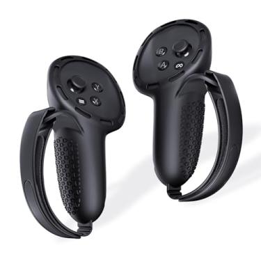 Imagem de SUPERUS Controller Grips Cover for Meta Quest 3S/Quest 3, Anti-Slip Texture - VR Accessories Compatible with Quest 3S/Quest 3, Silicone Controller Grips Cover with Adjustable Knuckle Straps