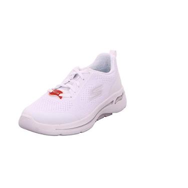 Imagem de Skechers Tênis feminino Go Walk Arch Fit-Motion Breeze, Branco/Prata, 35