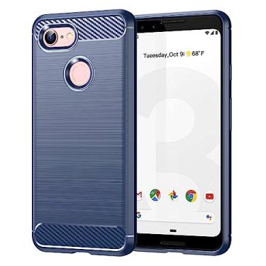 Imagem de Capas para Google Pixel 3A.Caso básico,Botão de pressão flexível / 360 ° Proteção completa,Anti-fingerpirnts