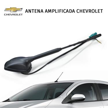 Imagem de Antena Rádio Dianteira Chevrolet Amplificada Espiral Mini Antico Preto