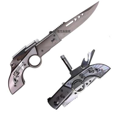 Imagem de Canivete Automático Inox Estilo Moderno Com Abridor Modelo Lanterna