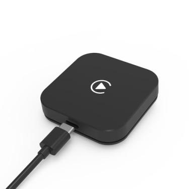 Imagem de DRIKSWVE Adaptador Carplay sem fio com sistema operacional Linux, Plug and Play, converte com fio para CarPlay sem fio para carro de 2015 e iPhone - Preto