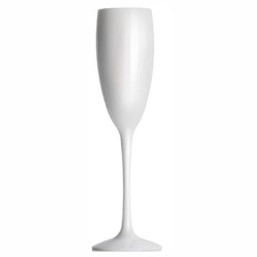 Imagem de Kit 15 Taças Espumante 190mL Acrilico - Aloha (Branco)