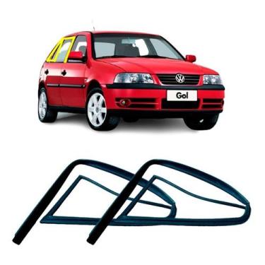 Imagem de Jogo Borracha Canaleta Traseira C/oculo Gol Parati G2 G3 G4 - Disk Bor