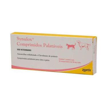 Imagem de Synulox Zoetis 50mg 10 Comprimidos