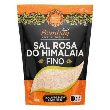 Imagem de Sal Rosa do Himalaia Fino BOMBAY 500g