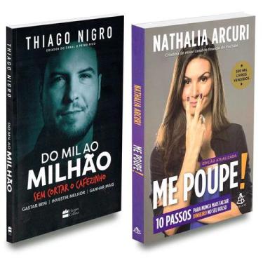 Imagem de Kit 2 Livros de Finanças Me Poupe! + Do Mil ao Milhão, 773 g