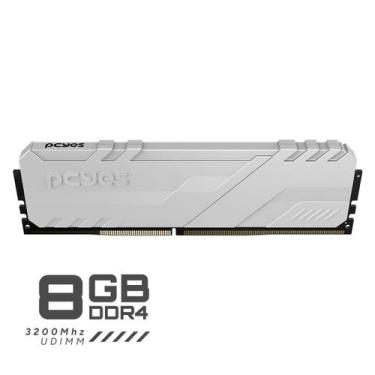 Imagem de Memoria Gamer Pcyes Udimm 8Gb Ddr4 3200Mhz White
